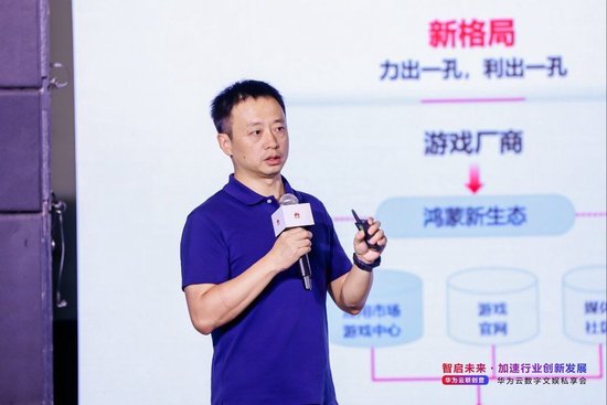 配图：华为游戏中心高级运营总监 张杰